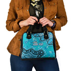 Personalized Cronulla-Sutherland Sharks Shoulder Handbag Aboriginal Pattern with Graffiti Style Design
