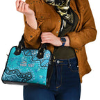 Personalized Cronulla-Sutherland Sharks Shoulder Handbag Aboriginal Pattern with Graffiti Style Design