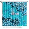 Personalized Cronulla-Sutherland Sharks Shower Curtain Aboriginal Pattern with Graffiti Style Design