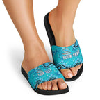 Personalized Cronulla-Sutherland Sharks Slide Sandals Aboriginal Pattern with Graffiti Style Design