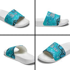 Personalized Cronulla-Sutherland Sharks Slide Sandals Aboriginal Pattern with Graffiti Style Design