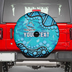 Personalized Cronulla-Sutherland Sharks Spare Tire Cover Aboriginal Pattern with Graffiti Style Design