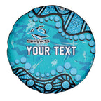 Personalized Cronulla-Sutherland Sharks Spare Tire Cover Aboriginal Pattern with Graffiti Style Design