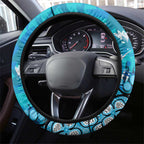 Cronulla-Sutherland Sharks Steering Wheel Cover Aboriginal Pattern with Graffiti Style Design