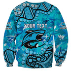 Personalized Cronulla-Sutherland Sharks Sweatshirt Aboriginal Pattern with Graffiti Style Design