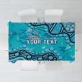 Personalized Cronulla-Sutherland Sharks Tablecloth Aboriginal Pattern with Graffiti Style Design