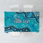 Personalized Cronulla-Sutherland Sharks Tablecloth Aboriginal Pattern with Graffiti Style Design