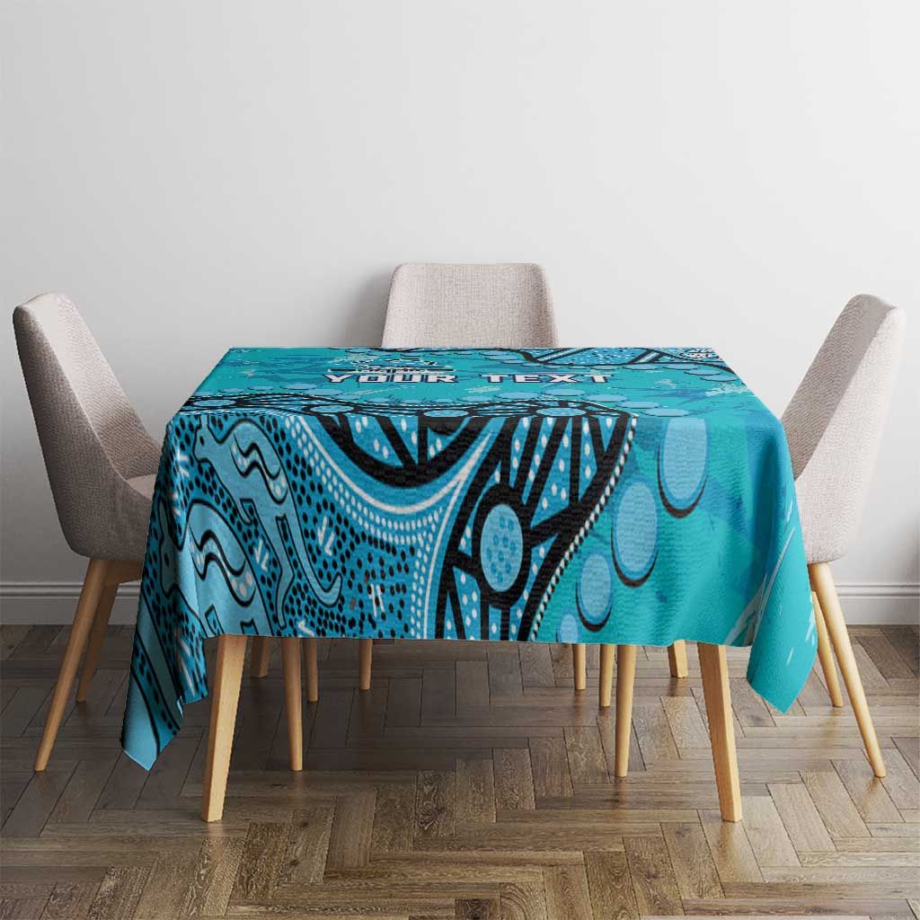 Personalized Cronulla-Sutherland Sharks Tablecloth Aboriginal Pattern with Graffiti Style Design