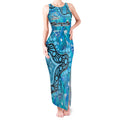 Personalized Cronulla-Sutherland Sharks Tank Maxi Dress Aboriginal Pattern with Graffiti Style Design