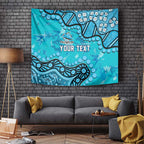 Personalized Cronulla-Sutherland Sharks Tapestry Aboriginal Pattern with Graffiti Style Design