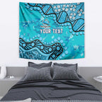 Personalized Cronulla-Sutherland Sharks Tapestry Aboriginal Pattern with Graffiti Style Design