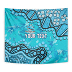 Personalized Cronulla-Sutherland Sharks Tapestry Aboriginal Pattern with Graffiti Style Design