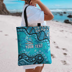 Personalized Cronulla-Sutherland Sharks Tote Bag Aboriginal Pattern with Graffiti Style Design