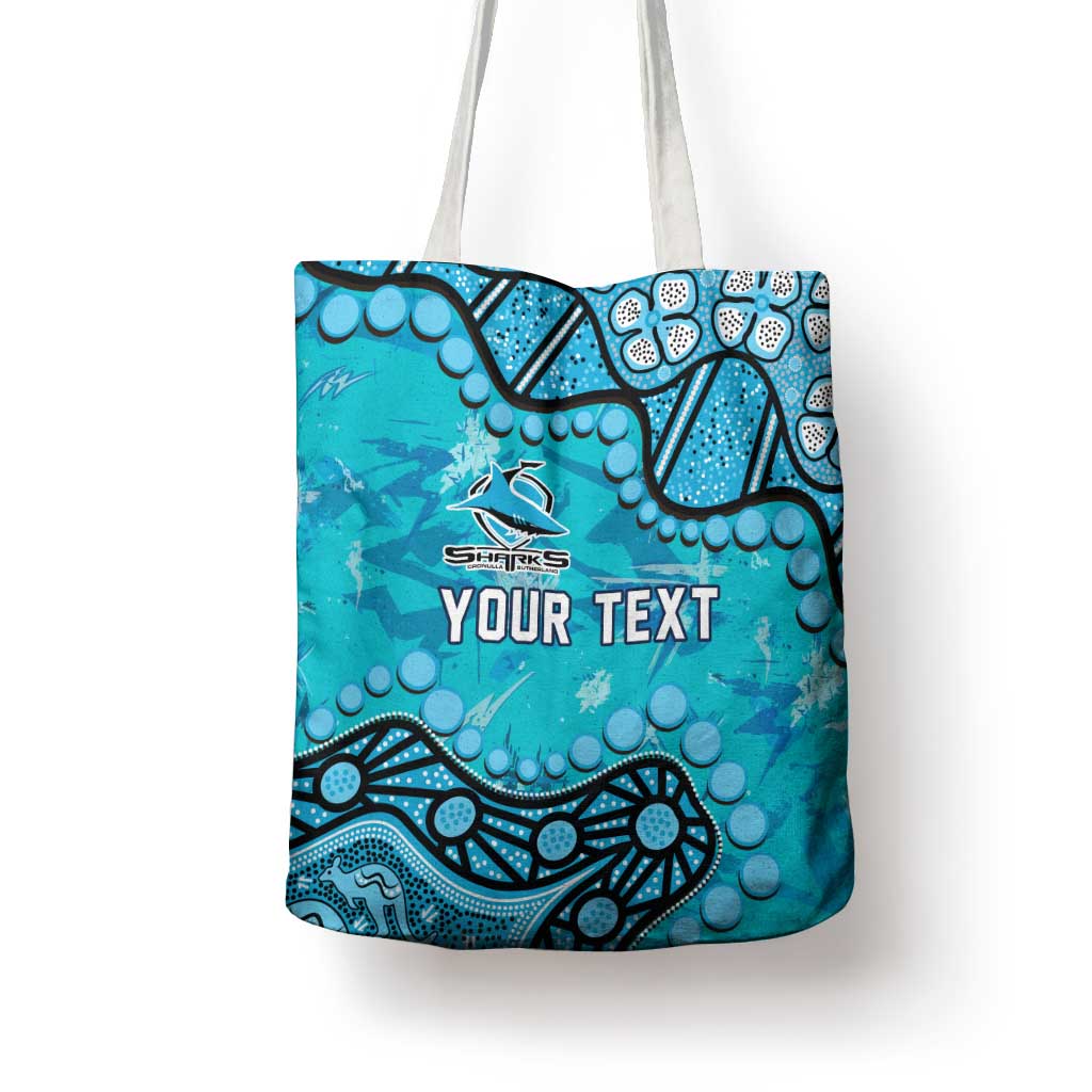 Personalized Cronulla-Sutherland Sharks Tote Bag Aboriginal Pattern with Graffiti Style Design