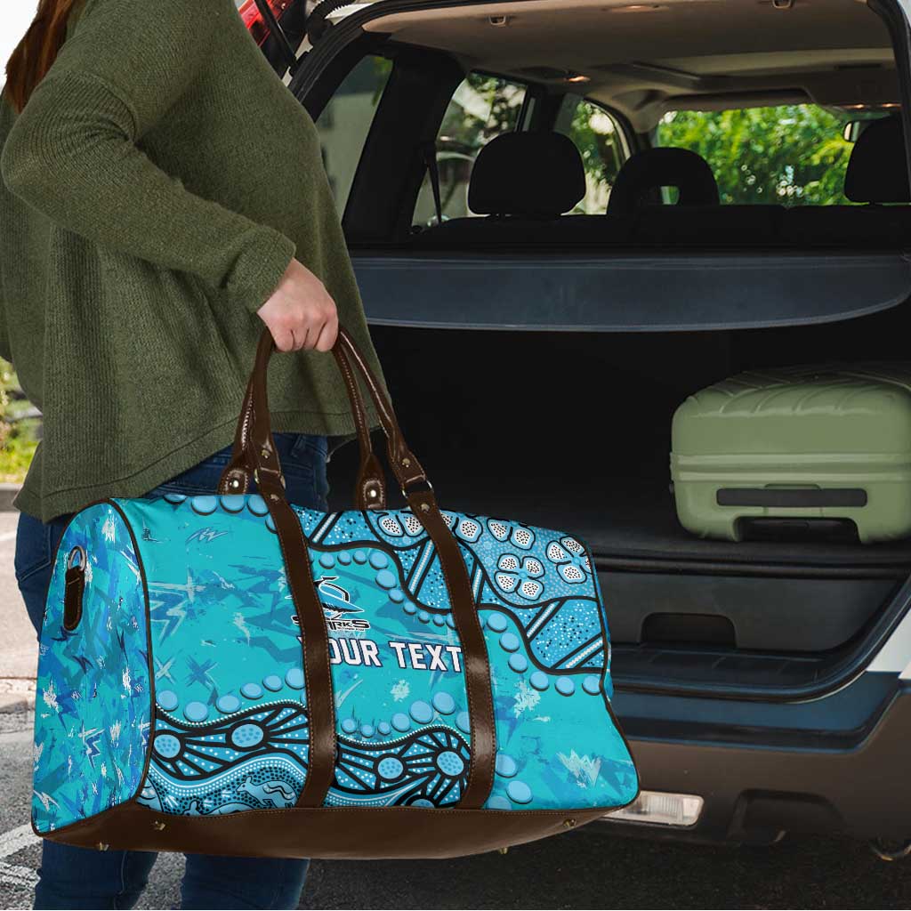 Personalized Cronulla-Sutherland Sharks Travel Bag Aboriginal Pattern with Graffiti Style Design