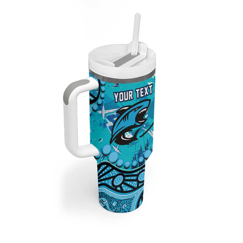 Personalized Cronulla-Sutherland Sharks Tumbler With Handle Aboriginal Pattern with Graffiti Style Design