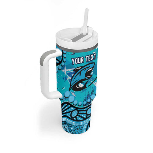 Personalized Cronulla-Sutherland Sharks Tumbler With Handle Aboriginal Pattern with Graffiti Style Design