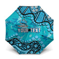 Personalized Cronulla-Sutherland Sharks Umbrella Aboriginal Pattern with Graffiti Style Design