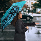 Personalized Cronulla-Sutherland Sharks Umbrella Aboriginal Pattern with Graffiti Style Design