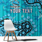 Personalized Cronulla-Sutherland Sharks Window Curtain Aboriginal Pattern with Graffiti Style Design