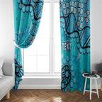 Personalized Cronulla-Sutherland Sharks Window Curtain Aboriginal Pattern with Graffiti Style Design