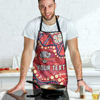 Personalized Dolphins Rugby Apron Aboriginal Pattern with Graffiti Style Design