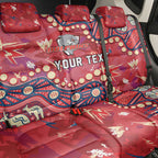 Personalized Dolphins Rugby Back Car Seat Cover Aboriginal Pattern with Graffiti Style Design