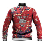 Personalized Dolphins Rugby Baseball Jacket Aboriginal Pattern with Graffiti Style Design