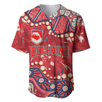 Personalized Dolphins Rugby Baseball Jersey Aboriginal Pattern with Graffiti Style Design