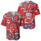 Personalized Dolphins Rugby Baseball Jersey Aboriginal Pattern with Graffiti Style Design