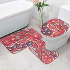 Personalized Dolphins Rugby Bathroom Set Aboriginal Pattern with Graffiti Style Design