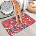 Personalized Dolphins Rugby Bathroom Set Aboriginal Pattern with Graffiti Style Design