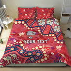Personalized Dolphins Rugby Bedding Set Aboriginal Pattern with Graffiti Style Design