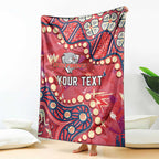 Personalized Dolphins Rugby Blanket Aboriginal Pattern with Graffiti Style Design