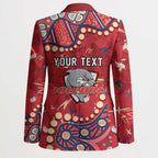 Personalized Dolphins Rugby Blazer Aboriginal Pattern with Graffiti Style Design