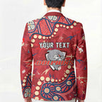 Personalized Dolphins Rugby Blazer Aboriginal Pattern with Graffiti Style Design