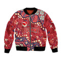 Personalized Dolphins Rugby Bomber Jacket Aboriginal Pattern with Graffiti Style Design