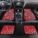 Personalized Dolphins Rugby Car Mats Aboriginal Pattern with Graffiti Style Design