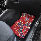 Personalized Dolphins Rugby Car Mats Aboriginal Pattern with Graffiti Style Design