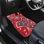 Personalized Dolphins Rugby Car Mats Aboriginal Pattern with Graffiti Style Design