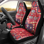 Personalized Dolphins Rugby Car Seat Cover Aboriginal Pattern with Graffiti Style Design