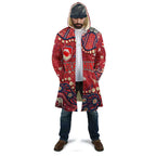 Personalized Dolphins Rugby Cloak Aboriginal Pattern with Graffiti Style Design