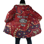 Personalized Dolphins Rugby Cloak Aboriginal Pattern with Graffiti Style Design