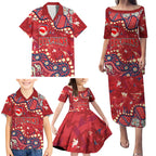 Personalized Dolphins Rugby Family Matching Puletasi and Hawaiian Shirt Aboriginal Pattern with Graffiti Style Design