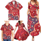 Personalized Dolphins Rugby Family Matching Summer Maxi Dress and Hawaiian Shirt Aboriginal Pattern with Graffiti Style Design