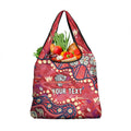 Personalized Dolphins Rugby Grocery Bag Aboriginal Pattern with Graffiti Style Design