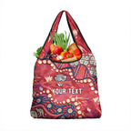 Personalized Dolphins Rugby Grocery Bag Aboriginal Pattern with Graffiti Style Design