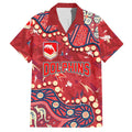 Personalized Dolphins Rugby Hawaiian Shirt Aboriginal Pattern with Graffiti Style Design