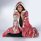 Personalized Dolphins Rugby Hooded Blanket Aboriginal Pattern with Graffiti Style Design