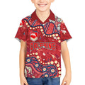 Personalized Dolphins Rugby Kid Hawaiian Shirt Aboriginal Pattern with Graffiti Style Design